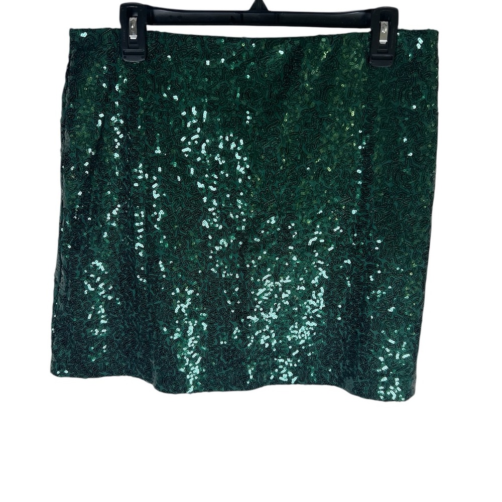 Tipsy Elves Green Sequin  Skirt Size XL